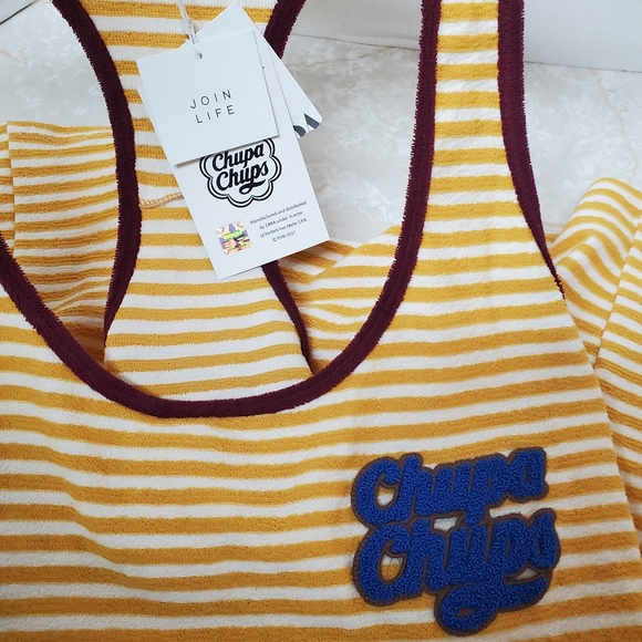 Zara x Chupa Chups Terrycloth Tank Top Sz S New - Picture 11 of 11